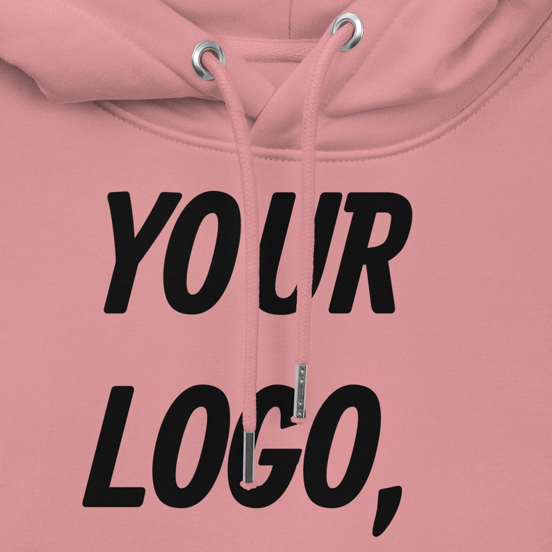 Pink Unisex hoodie, add your logo, image or text on this hoodie. image 4