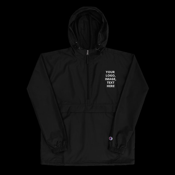 black champion windbreaker