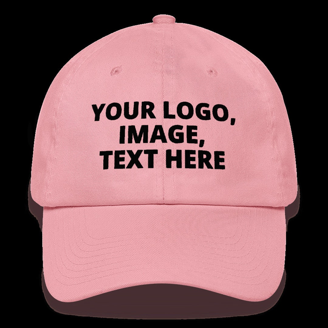 Pink Dad Hat, Add Your Logo, Image or Text on This Dad Hat. Etsy
