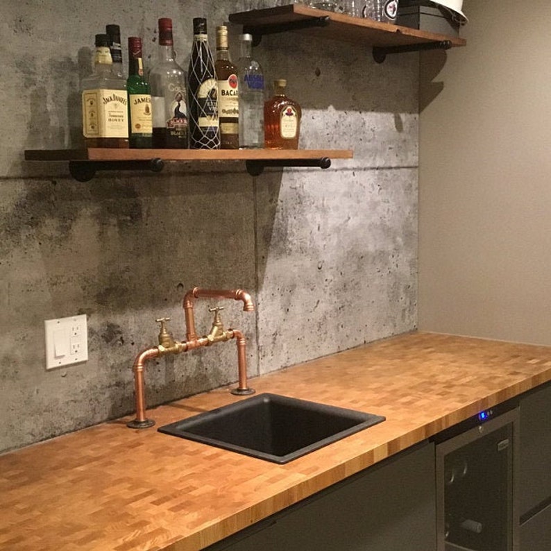 Copper Pipe Swivel Mixer Taps Counter Top Bowl Rustic / Etsy UK