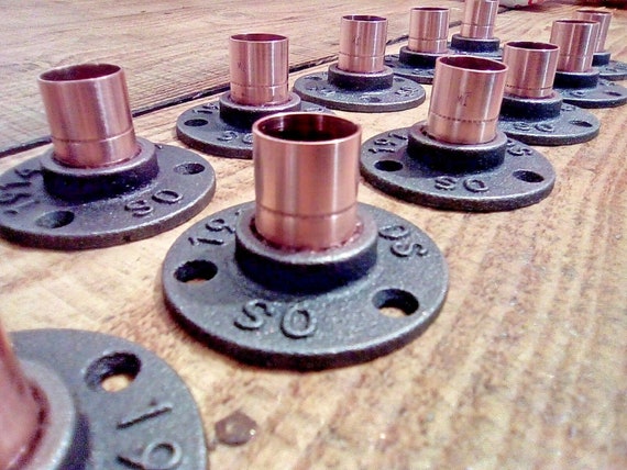 3 4 Copper Cast Iron Floor Wall Flange Pipe Mount Fits 22mm Etsy