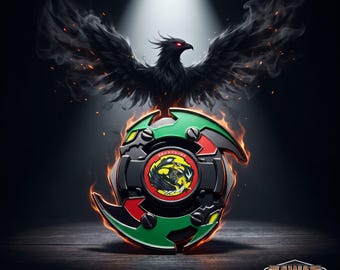Metal Black Dranzer Anime Beyblade