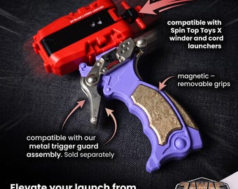 Empuñadura personalizable fácil de imprimir en 3D para Beyblade X: mejora tu juego y agárrala con comodidad.