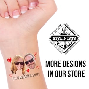 Bachelorette Party Favors - Bachelorette Tattoo - Groom Tattoo - Bride Tattoo - Funny Party Favors - Face Tattoo - Wedding Favors