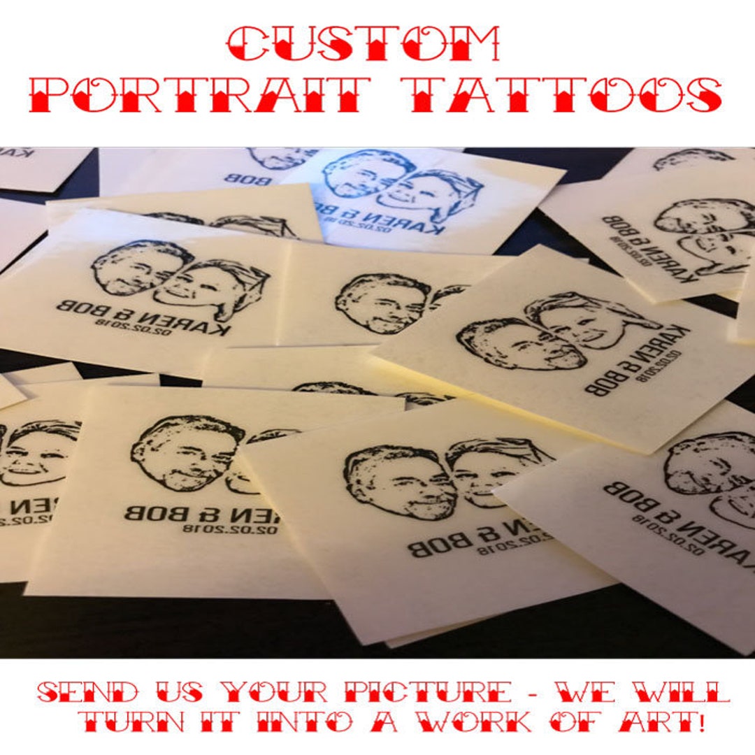 PHOTO TEMPORARY TATTOO, Temporary Tattoo, Wedding Tattoo, Wedding Favor