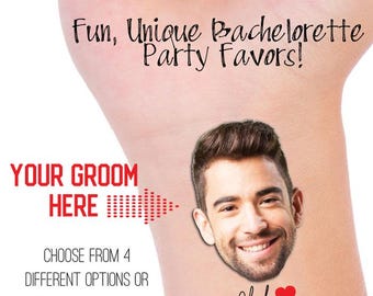 Custom Face Temporary Tattoo: Bachelorette Party Favors