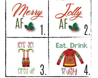 Holiday Temporary Tattoos: Christmas Party Favors