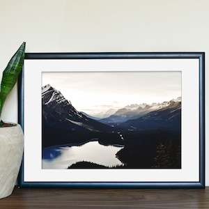 Banff Peyto See bei Sonnenuntergang Foto / INSTANT DOWNLOAD / Digital Druck / Landschaft Foto, Landschaft Druck, Nationalpark, Plakat, Wand-Dekor
