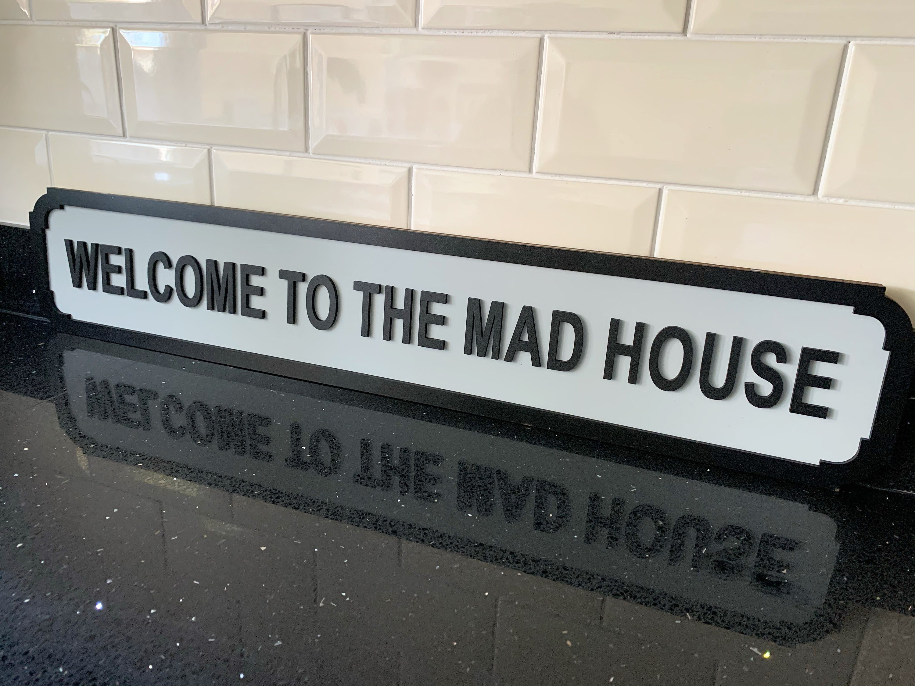 to the mad house street sign Etsy to the mad house street sign Etsy