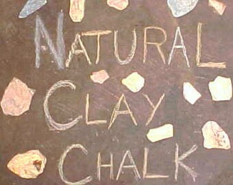 1 lb. of Natural Chalk // Pastel Colors // Clay Rocks