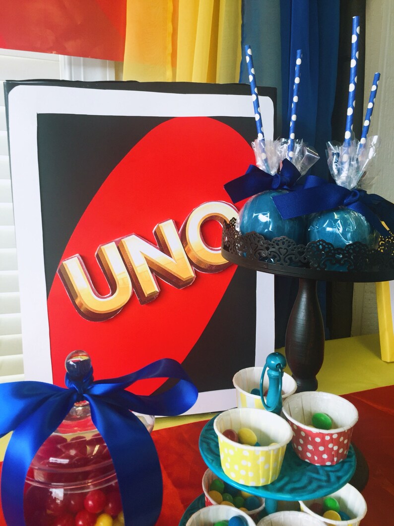 Uno Card Box for Birthday Party Etsy