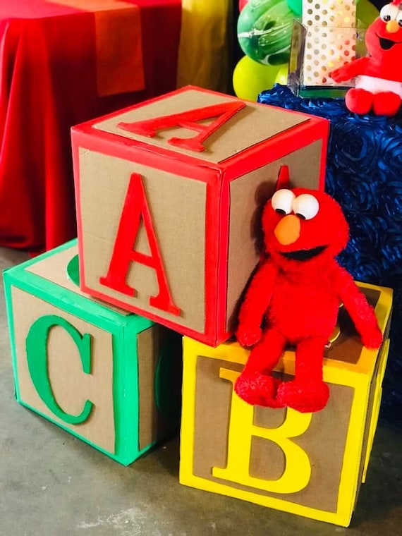 letter blocks for baby shower