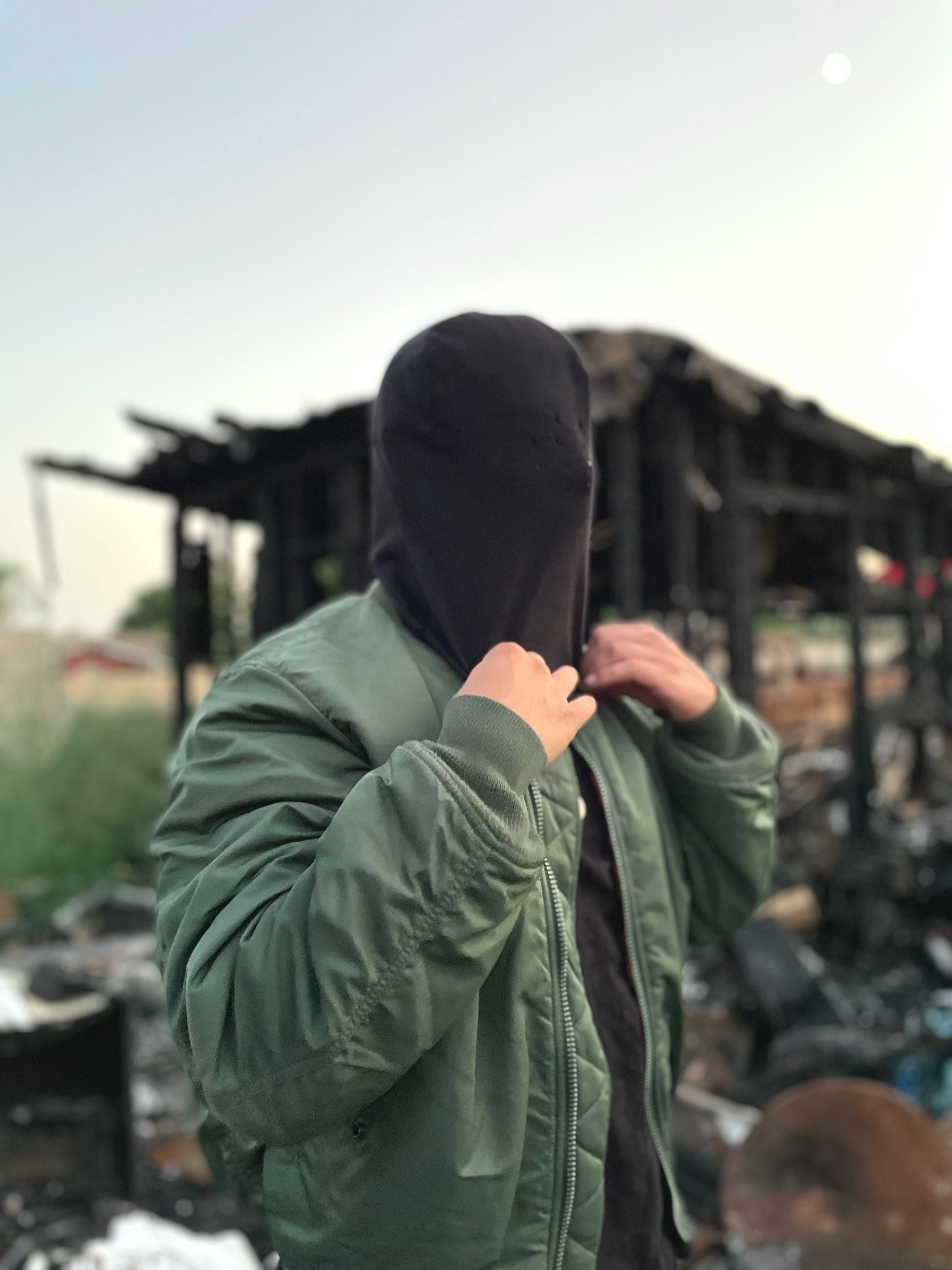 Donda Inspired Blank Mask/ Balaclava. 100% Cotton Jersey, Dyed