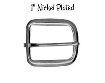 Buckle -1" Nickel Plated Buckle fits 1" wide strapping. Nickel Belt Buckle - Strap Buckle- Nickel Plated Buckle