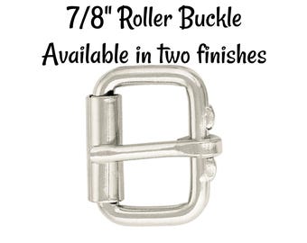 7/8" Roller Buckle – Stainless Steel & Nickel Plated