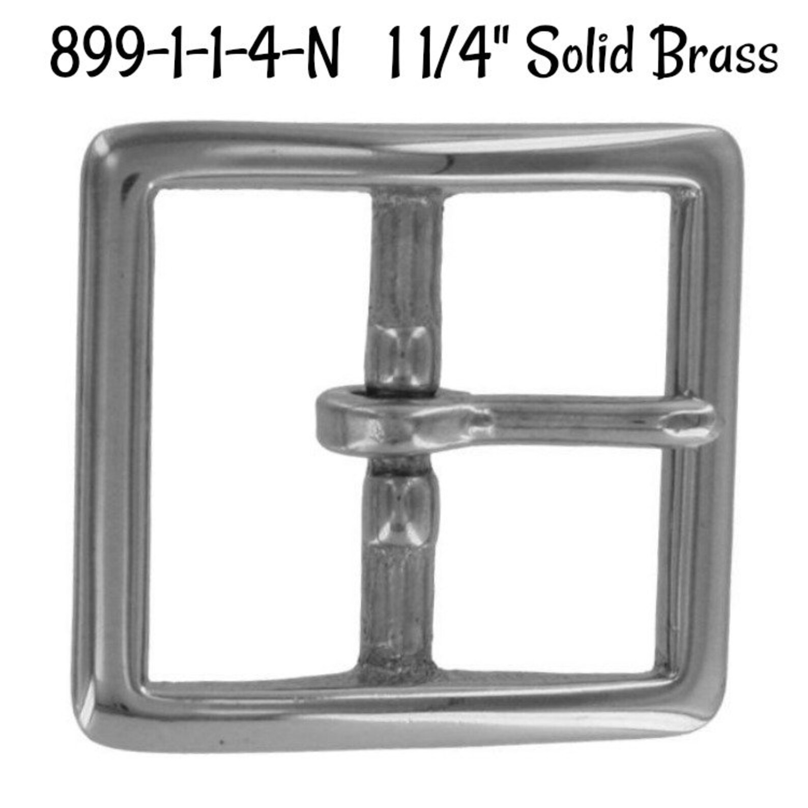 Buckle 1 1/4 Inch Solid Brass Buckle Fits 1 1/4 Etsy