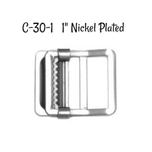 Buckle -1&quot; Nickel Plated Buckle fits 1&quot; wide strapping. Nickel Belt Buckle - Strap Buckle- Nickel Plated Buckle
