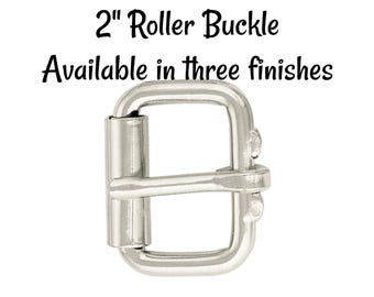 2" Roller Belt Buckle – Stainless Steel & Nickel Plated