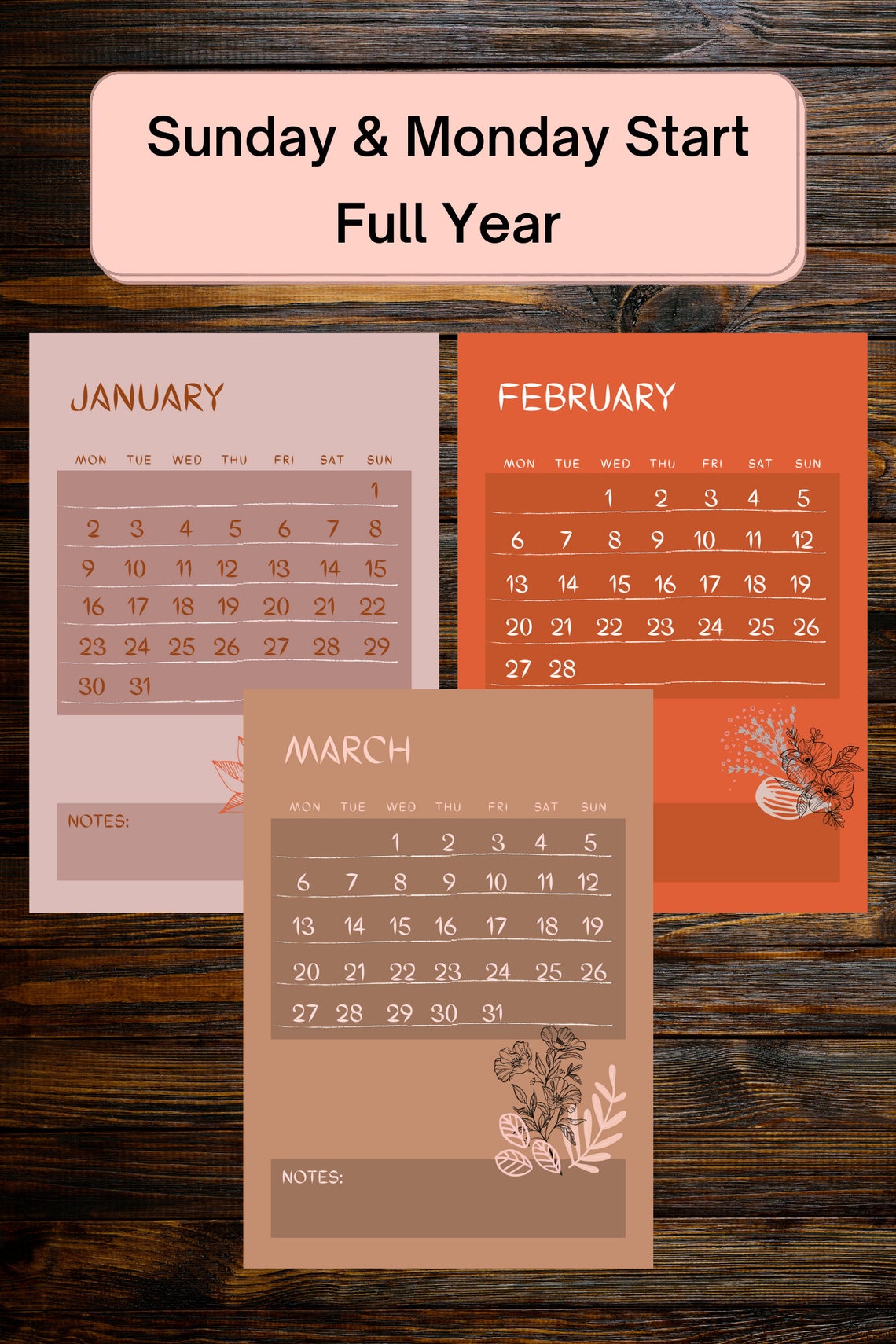 2023-printable-calendar-monthly-planner-size-a4-a5-etsy
