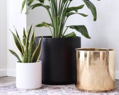40 OFF - Ceramic Cylinder Planter w Small Defect Indoor Plant Pot