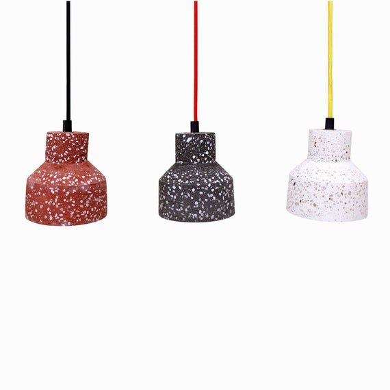 Pendant Light Ceiling Light Fixture Kitchen Dining Lighting Hanging Lamp Modern Lighting Red Black And White Terrazzo