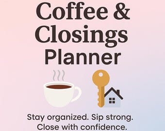 Real Estate Agent Planner: Goal Tracker & Client Management PDF Download