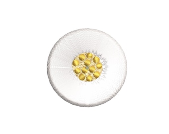 Fringed Flowers / Fluffy Fringe Sunflower in 2 Sizes Embroidery Files / Machine Embroidery Designs Download