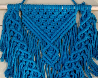 teal blue color wall hanging
