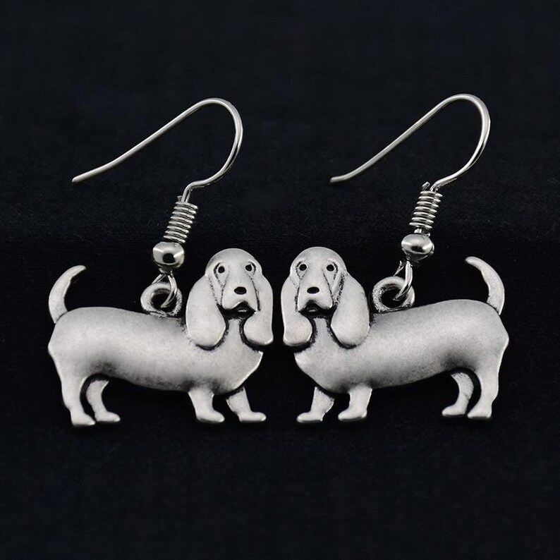 Basset Hound Earrings Basset Hound Jewelry Basset Hound Etsy