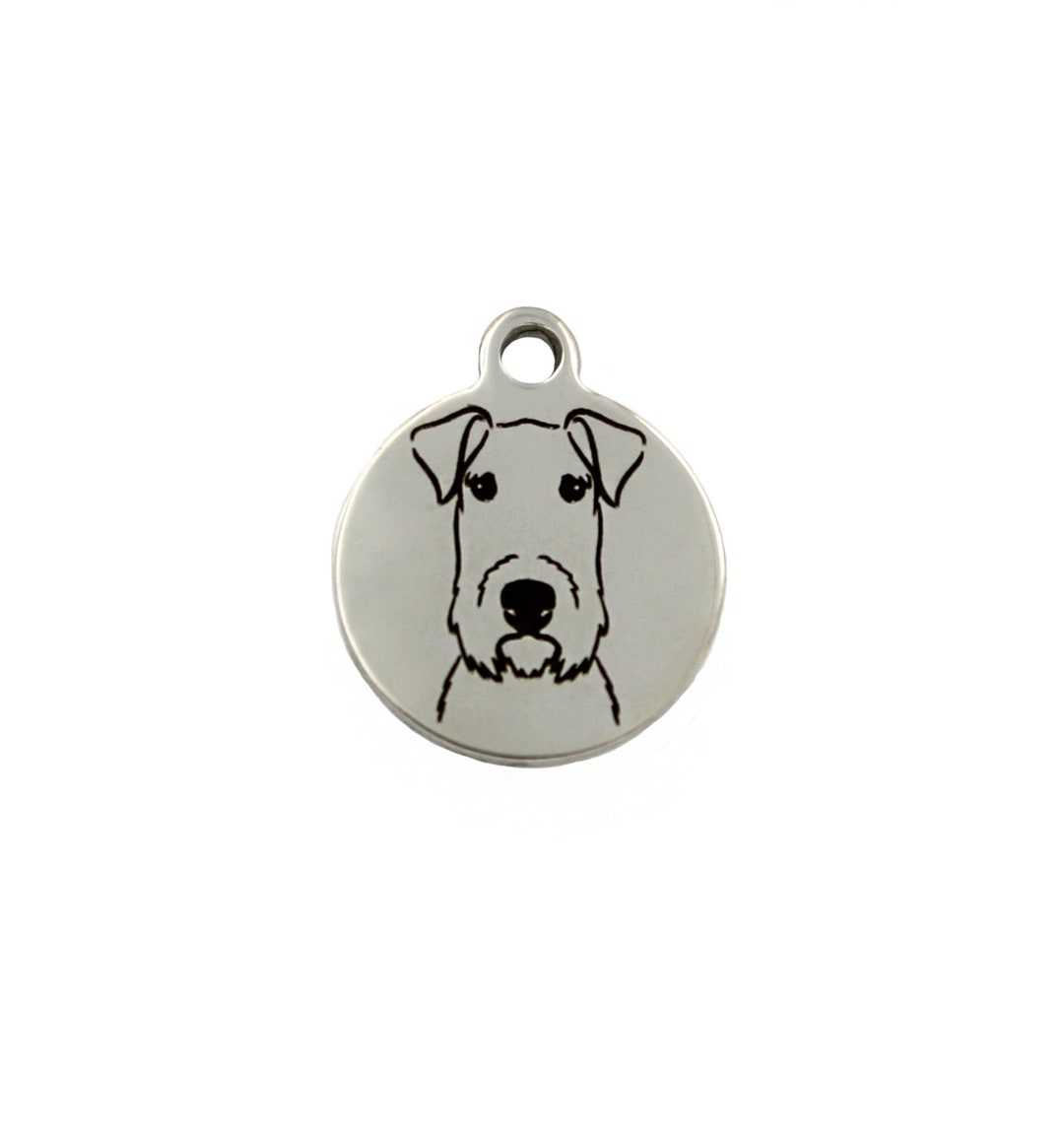 Airedale Terrier Charm Airedale Terrier Jewelry Stainless - Etsy