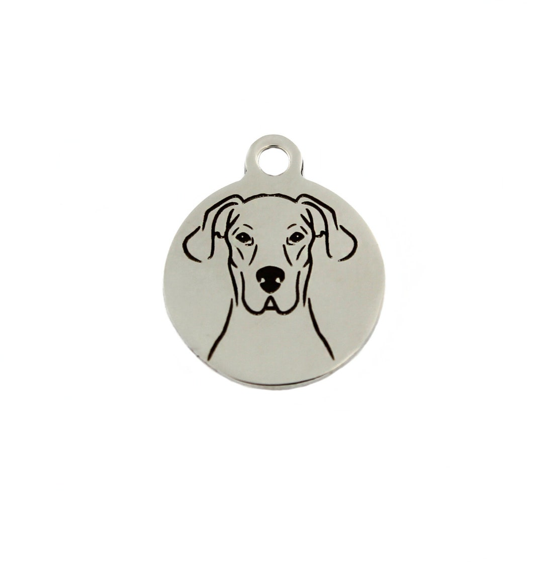 Great Dane Charm Stainless Steel Great Dane Dog Charm Great - Etsy