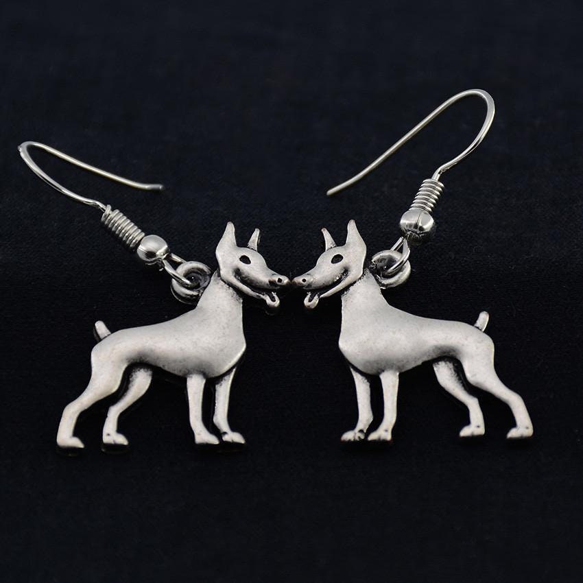 doberman earrings