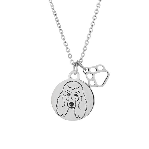 poodle necklace charm