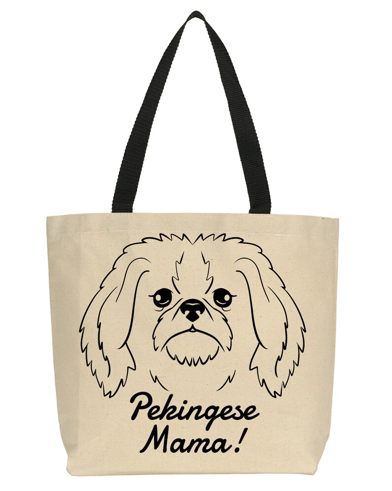 Pekingese Tote Bag Grocery Bag Pekingese Mama Gift Pekingese Owner Gift Market Bag Pekingese Mama Tote Bag