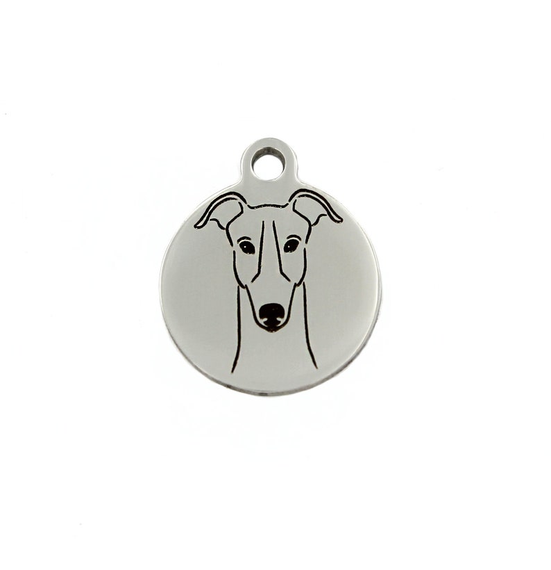 Greyhound Charm Stainless Steel Greyhound Dog Charm - Etsy