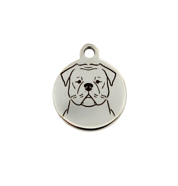 American Bulldog Charm American Bulldog Jewelry Stainless | Etsy