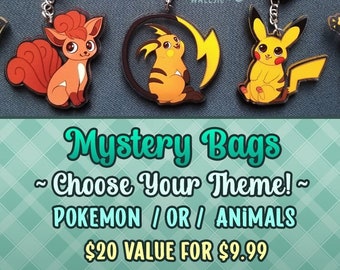 Mystery Bags Animals or Pokemon • Pokemon Mystery Bag, Animal Mystery Bag, Grab Bags, Mystery Box, Goody Bag