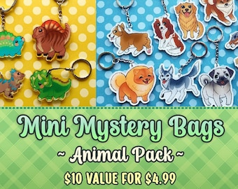 Mini Mystery Bags • Animal Mystery Bag, Grab Bags, Mystery Bag Stickers, Animal themed Goody Bag