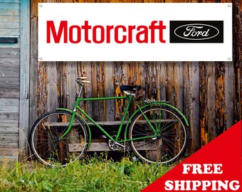 Ford Motorcraft Vinyl Banner Garage Poster Workshop Adversting Etsy