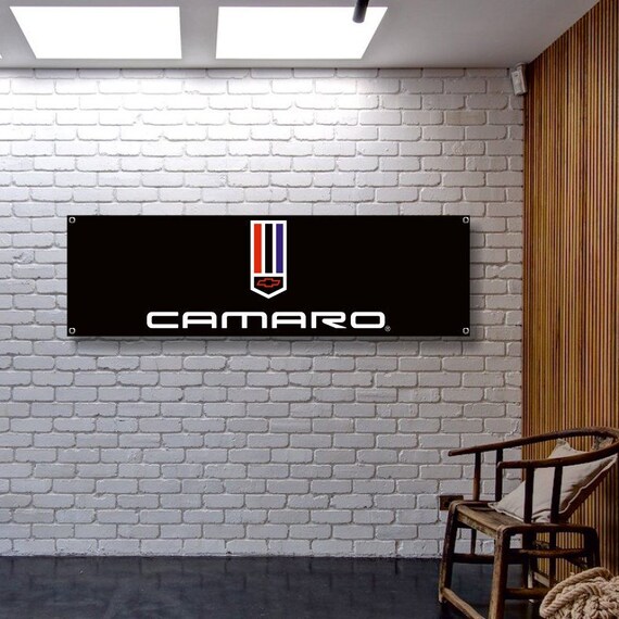 Camaro Chevrolet Banner Vinyl Garage Sign Adversting Flag Etsy
