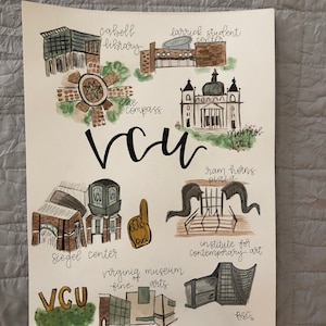 VCU custom watercolor