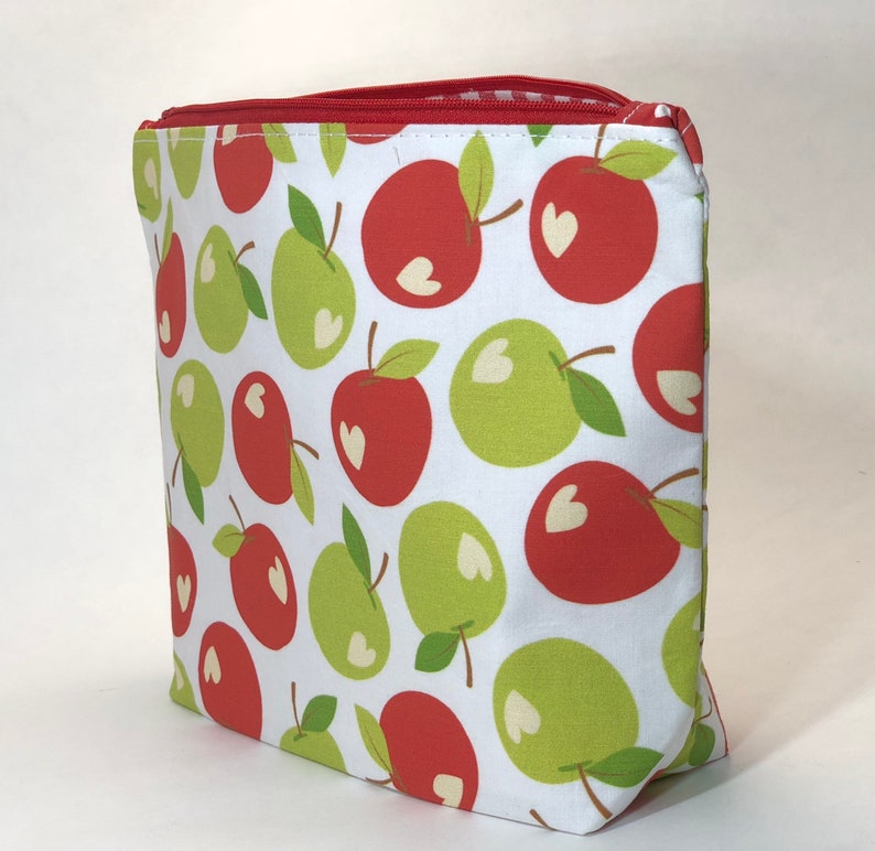 Teacher Gift Back to School Cosmetic Bag Apple Gift Etsy