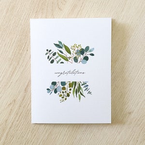 Bloemen felicitatiekaart - trouwkaart - verlovingskaart - nieuwe huiskaart - nieuwe baankaart