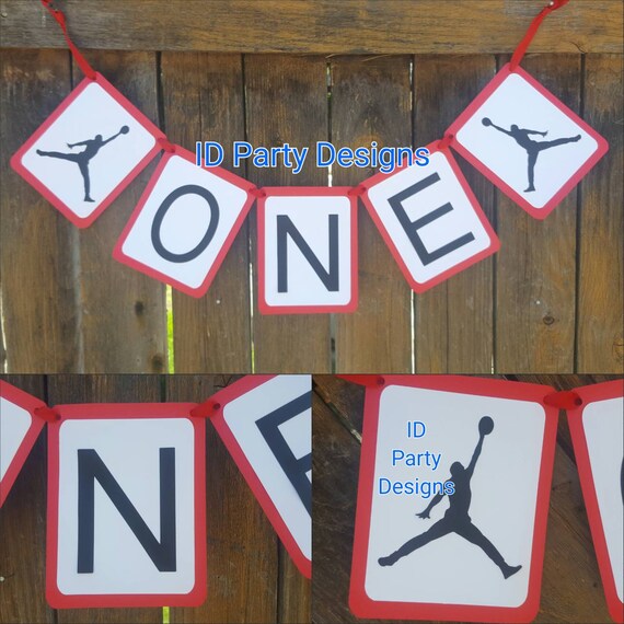 Jordan Basketball Banner Birthday Banner Baby Shower Banner Etsy