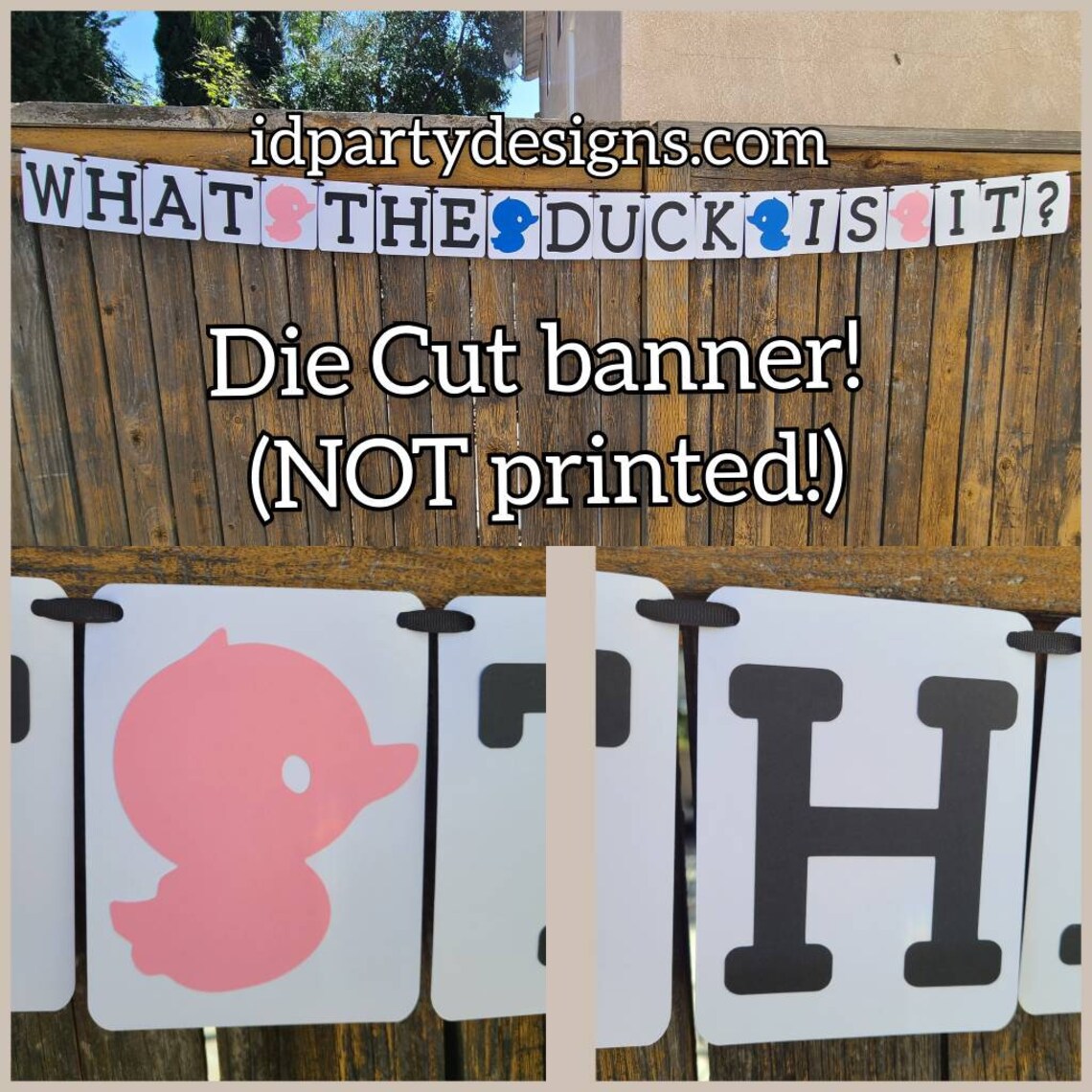 WHAT THE DUCK is It Gender Reveal Centerpiece Cake Topper - Etsy