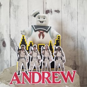 GHOSTBUSTERS CAKE TOPPER Birthday Baby shower Centerpiece I ain't afraid of no ghosts Cake topper Cupcake toppers