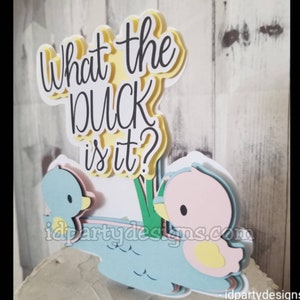 ¿QUÉ PATO es? Revelación de GÉNERO Waddle It Be Cake Topper imagen 6