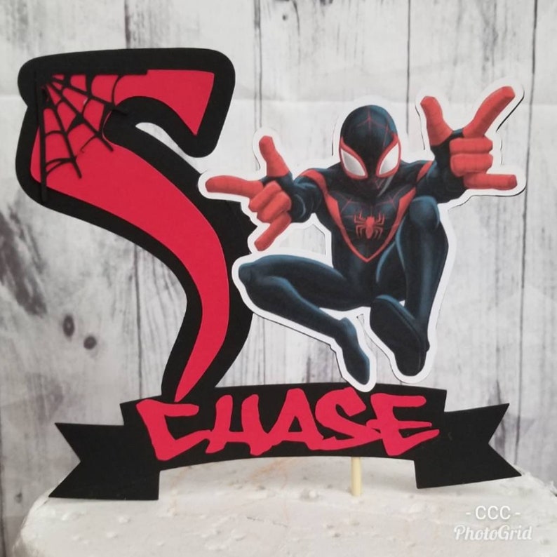 MILES MORALES SPIDERMAN into the Spider VeRSE Spiderverse CaKE | Etsy