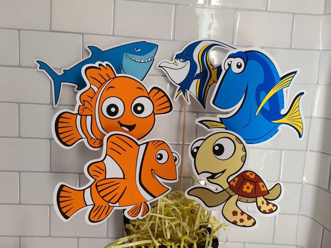 FINDING NEMO DORY Centerpiece Cutouts Cut Outs Bruce Marlin Finding