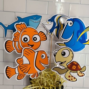 FINDING NEMO DORY Centerpiece Cutouts Cut Outs Bruce Marlin Finding Dory